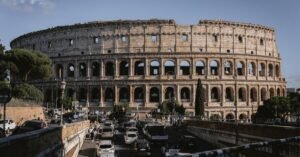 İtalya vizesi başvurusu için Roma'daki Kolezyum'un görseli